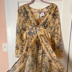 Kori Floral Maxi Kimono, Small